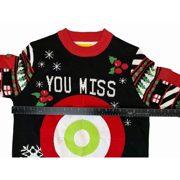 Tipsy Elves Ugly Xmas Sweater M “You Miss You Drink” Drinking Game - Picture 7 of 9